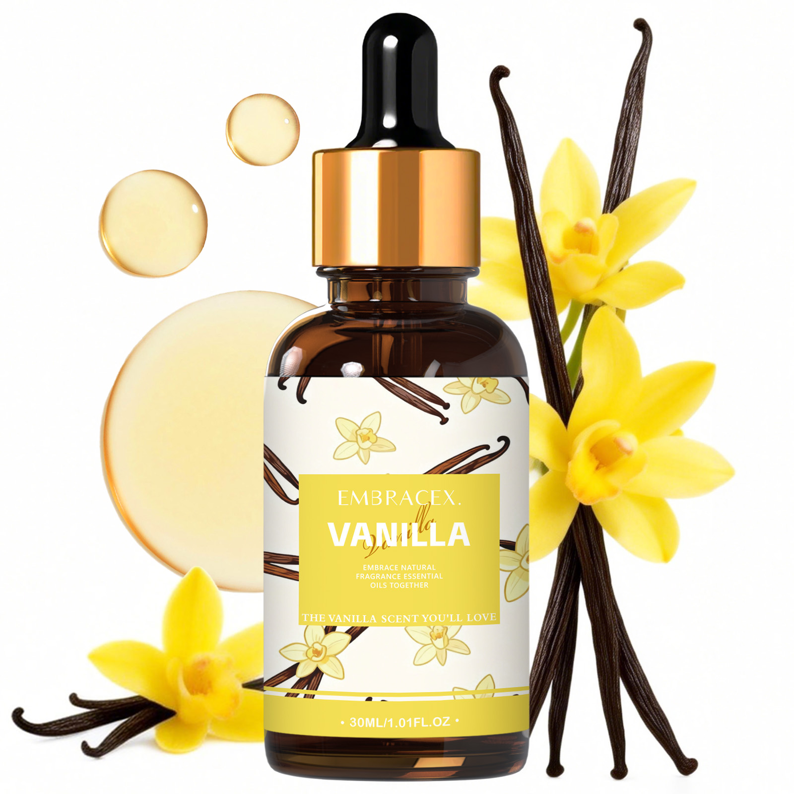 Candle Supplies Free Shipping - 30ml Vanilla Essential Oil Perfume Skincare
