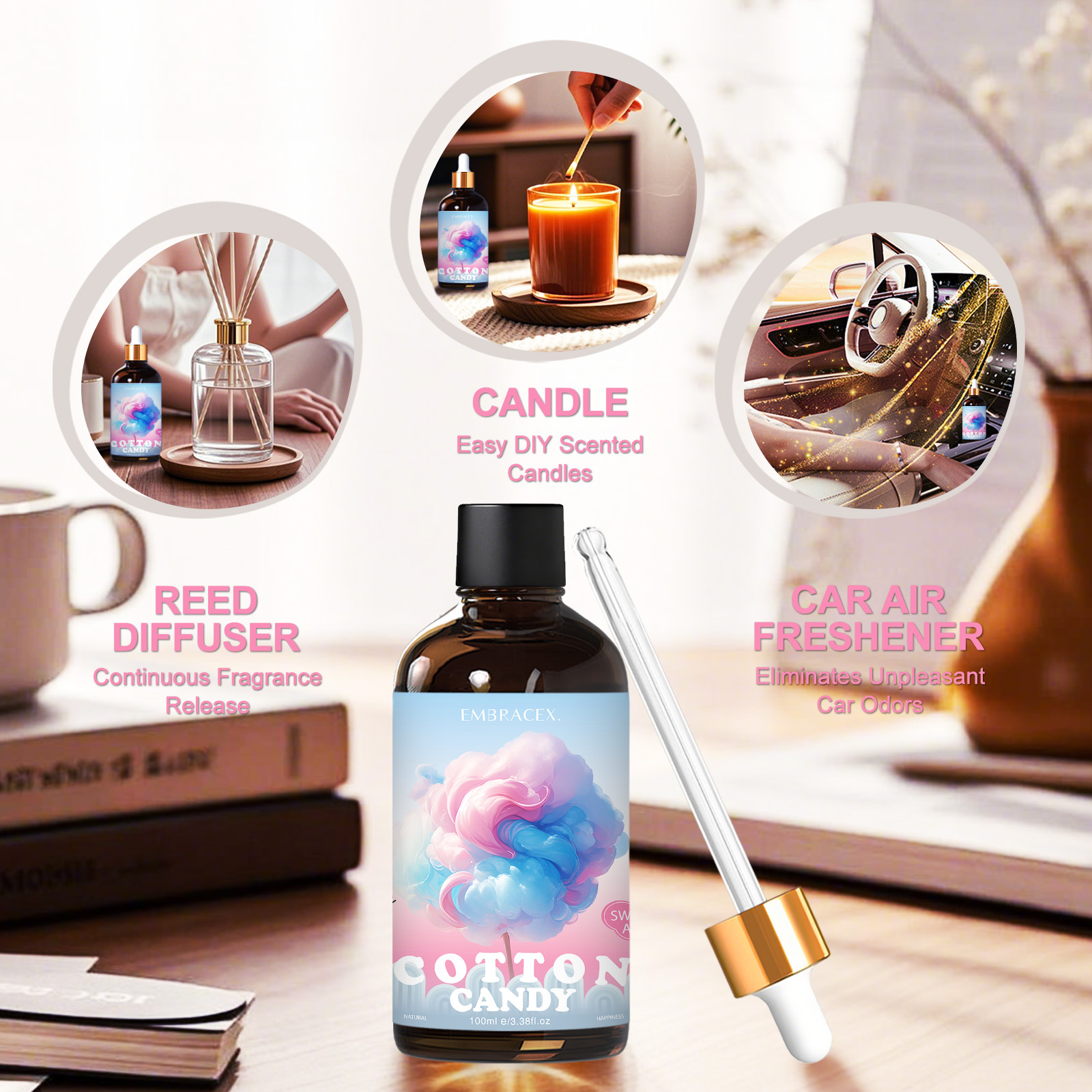 100ml Cotton Candy Essential O - Candle Supplies Free Shipping recension och pris