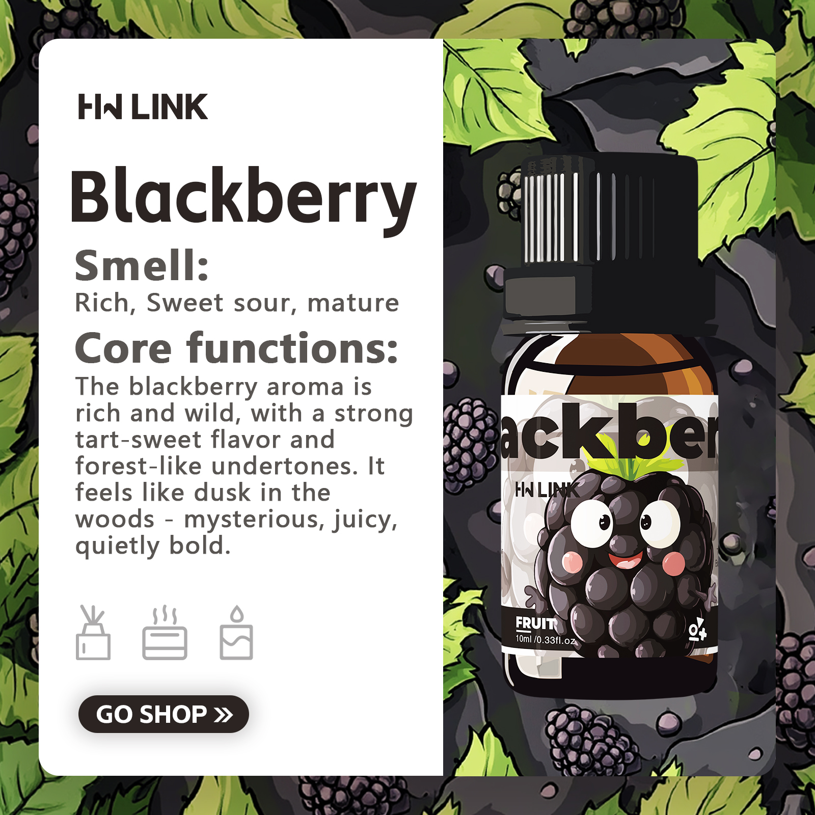 Blackberry Essential Oil Black - Candle Supplies Free Shipping recension och pris