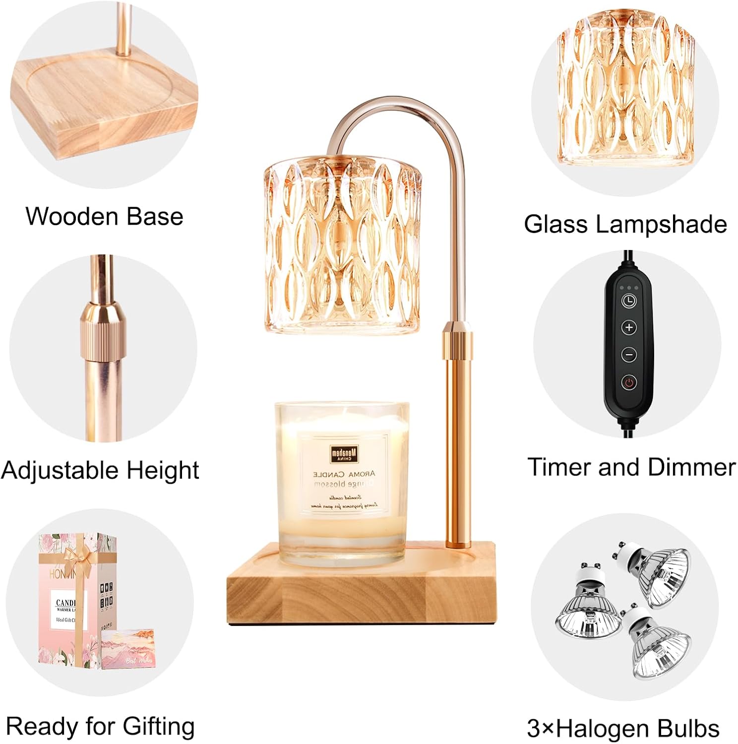 Adjustable Candle Warmer Lamp  - Candle Supplies Free Shipping recension och pris