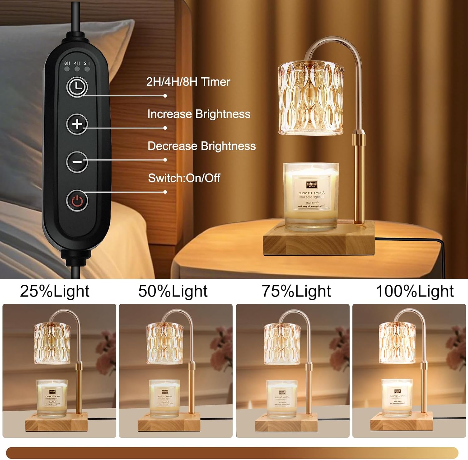 Adjustable Candle Warmer Lamp  - Candle Supplies Free Shipping recension och pris