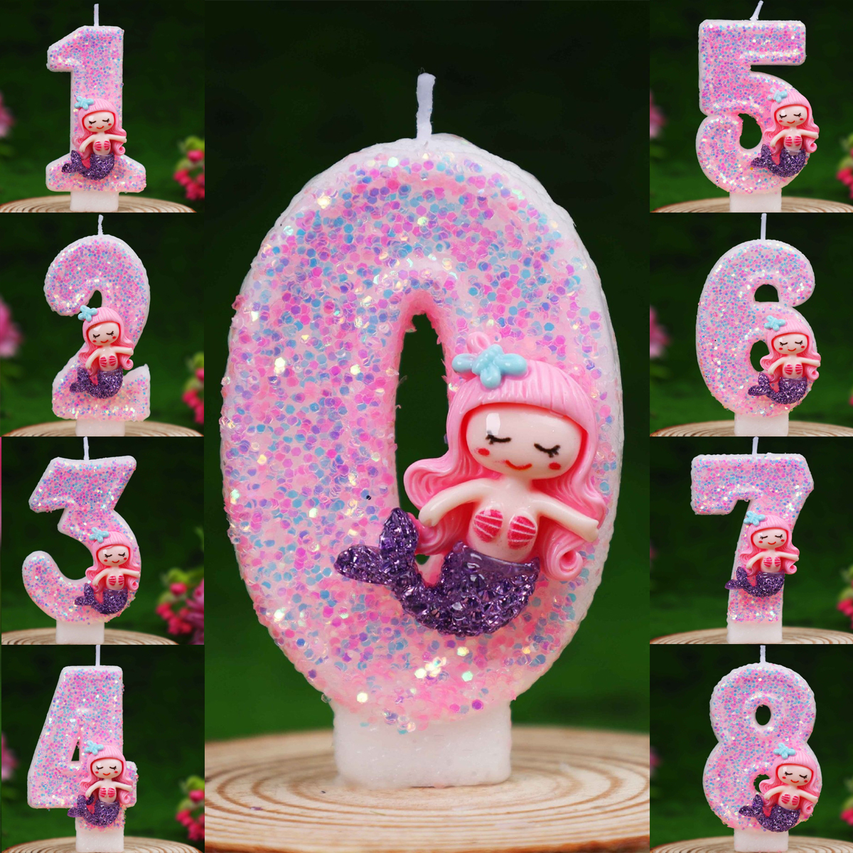 Creative Pink Mermaid 0-9 Digi - Candle Supplies Free Shipping recension och pris