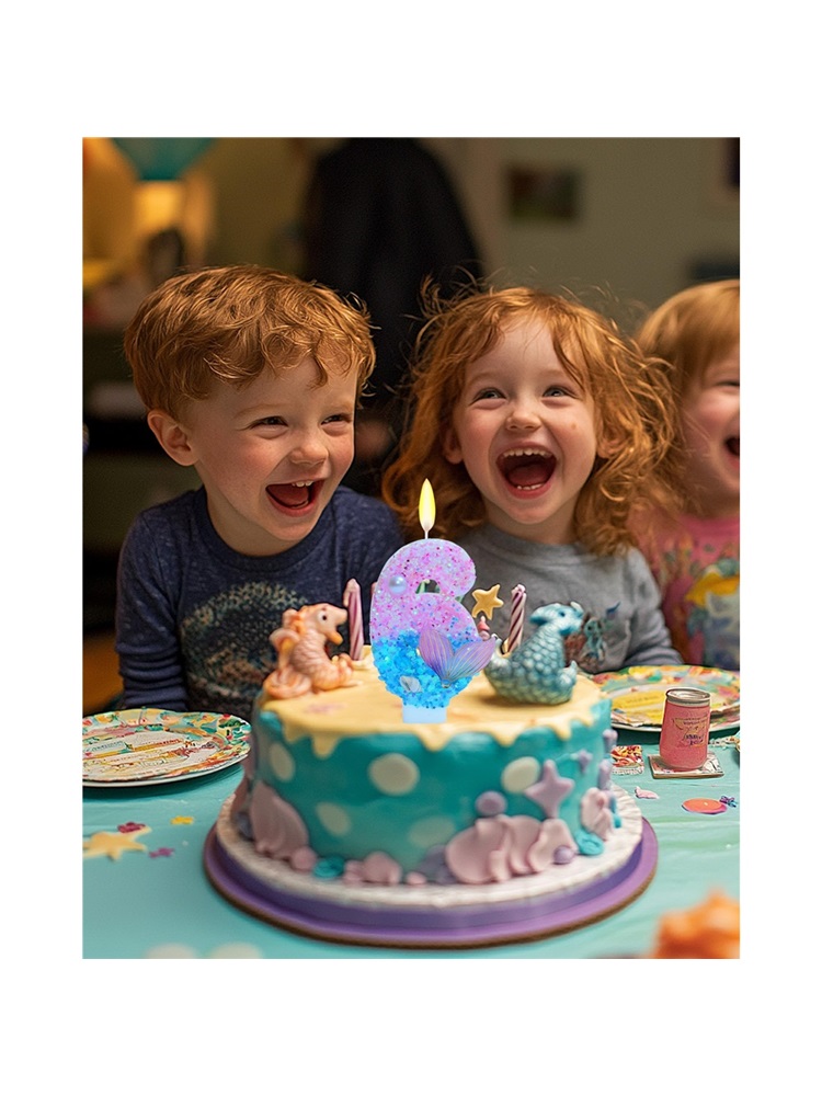Mermaid Themed Birthday Candle - Candle Supplies Free Shipping recension och pris