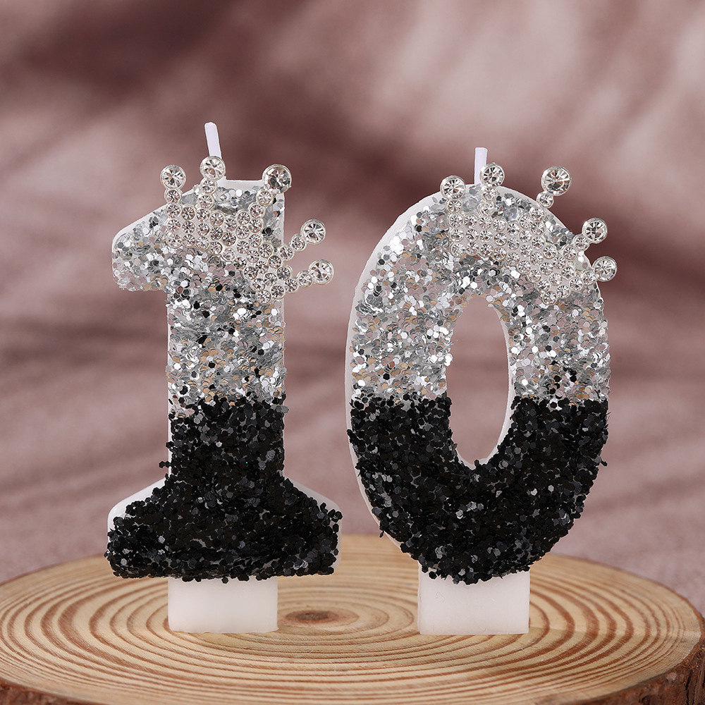 Black Silver Gradient Crown Ha - Candle Supplies Free Shipping recension och pris