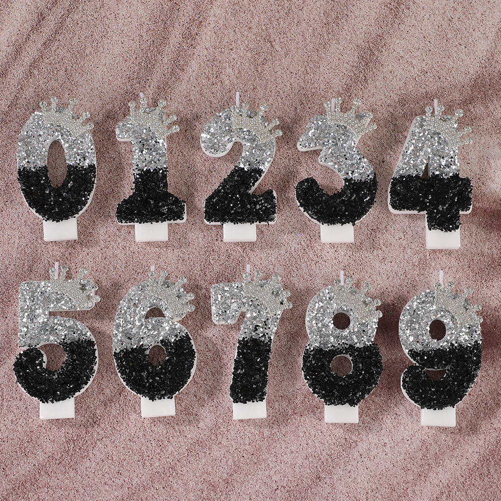 Black Silver Gradient Crown Ha - Candle Supplies Free Shipping recension och pris